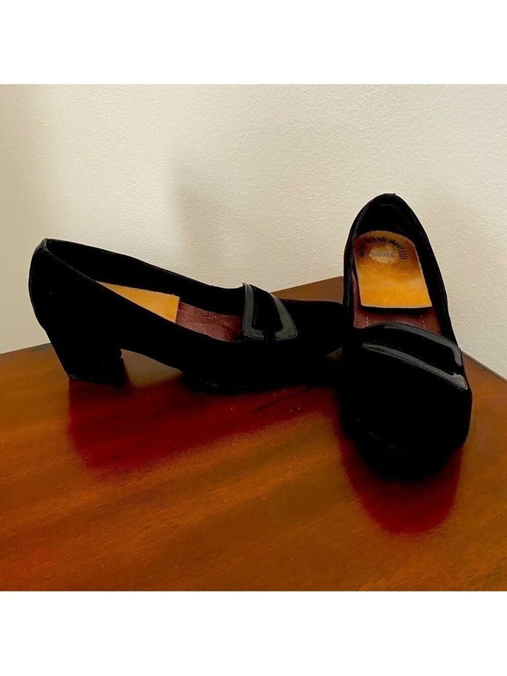 Clarks Active Air Black Patent & Textile Loafers |7.5W | Cushioned Comfort